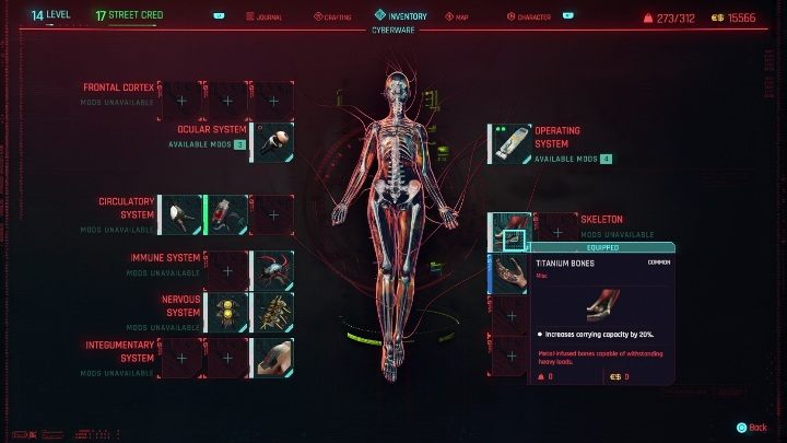 Cyberpunk 2077: навыки и имплантаты