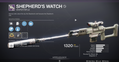 Руководство по игре Destiny 2 Shepherd's Watch - God Roll и как его получить