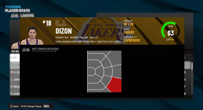 Как получить горячие зоны в NBA 2K22