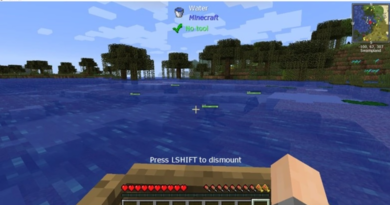 Как выбраться из лодки в Minecraft