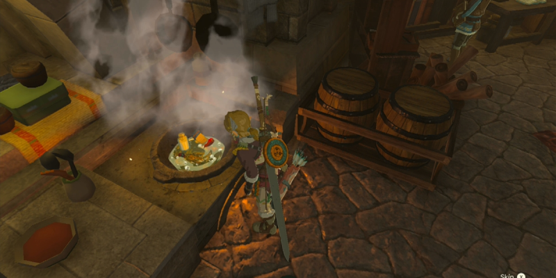 Как приготовить морковное рагу в Zelda: Tears of the Kingdom (TotK)