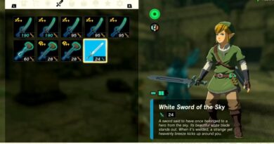 Как получить Белый Меч Неба в Zelda: Tears of the Kingdom (TOTK) без Amiibo