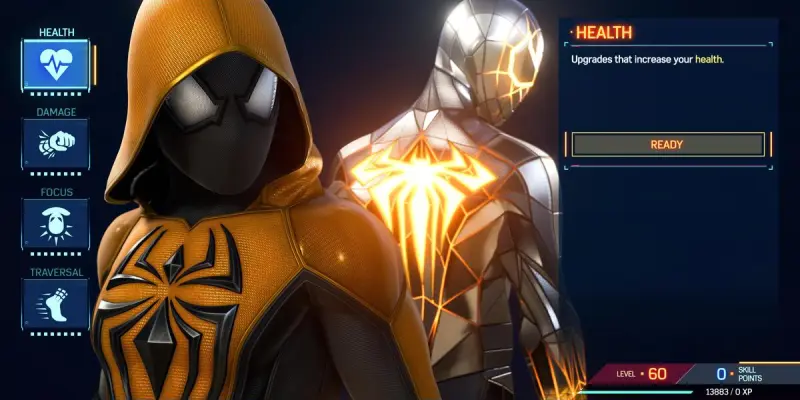 Лучший порядок улучшения технологий костюмов в Spiderman 2