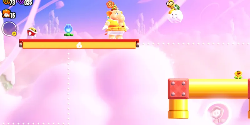 Как заставить Чудо-цветок в обратном отсчете упасть вниз в Super Mario Bros. Wonder