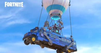 Расположение колёс боевого автобуса в Fortnite: Глава 7, Сезон 1